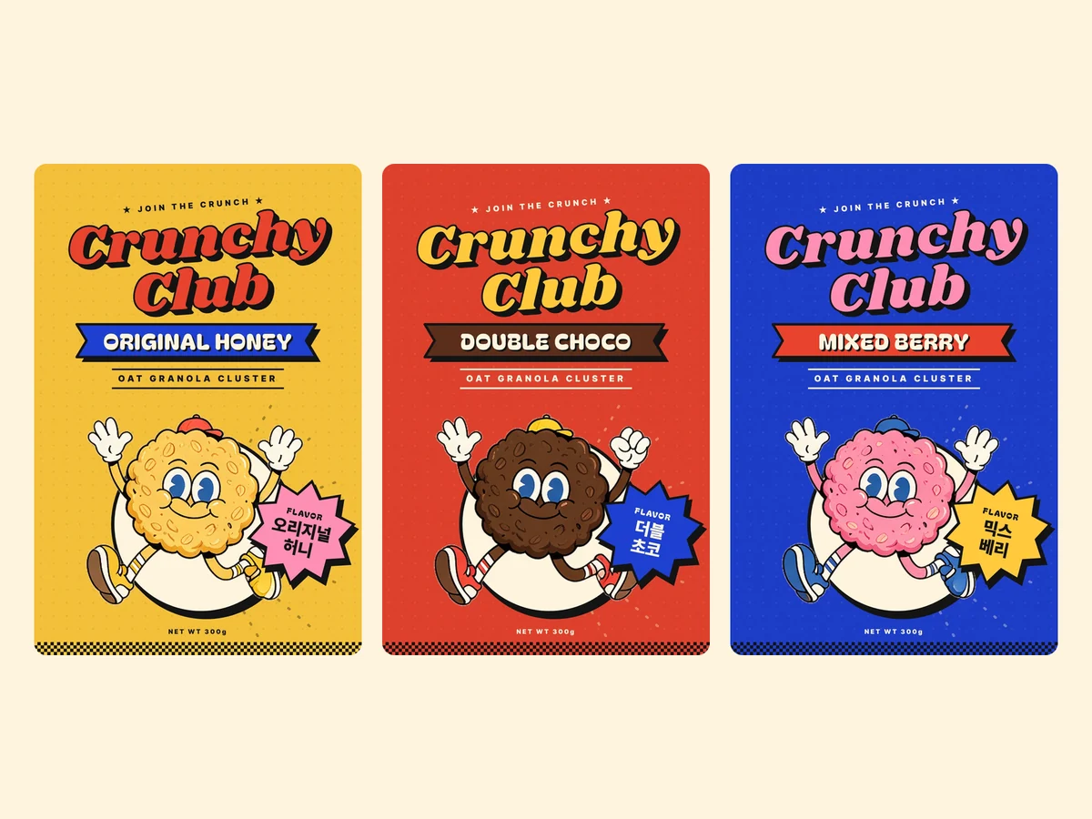 Crunchy Club 브랜딩·패키지